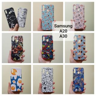 เคสแข็ง Samsung A20 A30 เคสไม่คลุมรอบนะคะ เปิดบน เปิดล่าง (ตอนกดสั่งซื้อ จะมีให้เลือกลายก่อนชำระเงินค่ะ)