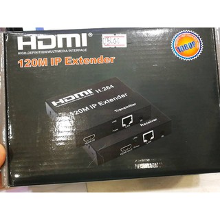 ตัวแปลงสัญญาณ hdmi full hd 120m Extender TCP/IP CAT 5E/6 With IR