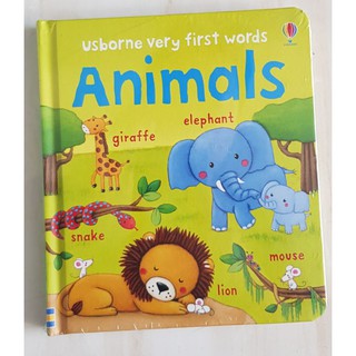 Animals very first word book กระดาษแข็งหนาทุกหน้า