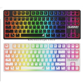 ส่งฟรี SIGNO E-Sport Wireless TKL Mechanical Gaming Keyboard รุ่น NUZZON KB-751 BLK  (เกมส์มิ่ง คีย์บอร์ด) KB751 KB751W