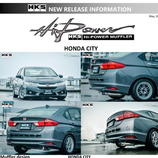 ท่อ HKS Honda City เครื่อง L15Z1