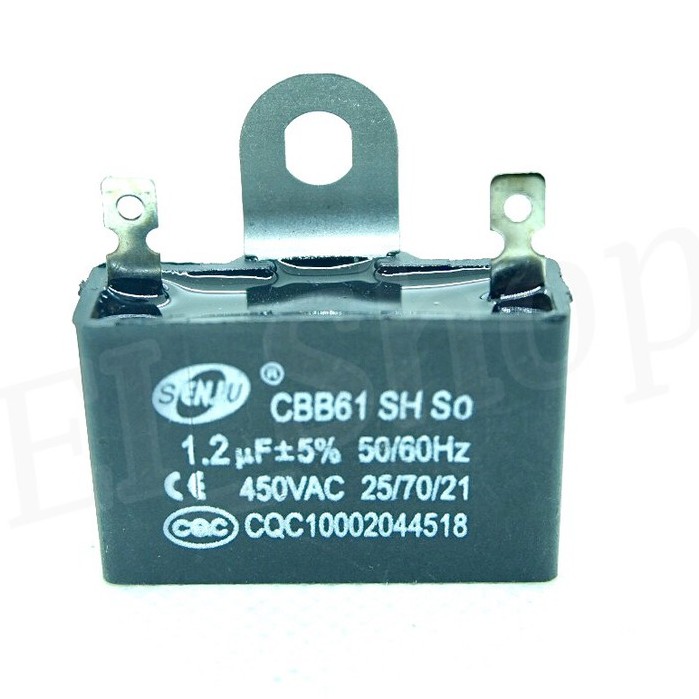 คาปาซิเตอร์ capacitor พัดลม(ขาเสียบ) 1.2uF  1.5uF 1.8uF 2uF  3uF 3.5uF 400V อะไหล่พัดลม ***Order ขั้
