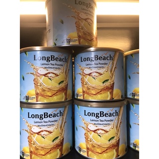 ลองบีชผงอเมริกัน ชาพีช แบบกระป๋อง ขนาด 400 g. LongBeach American Iced Tea - Peach Tea Can Size400g.