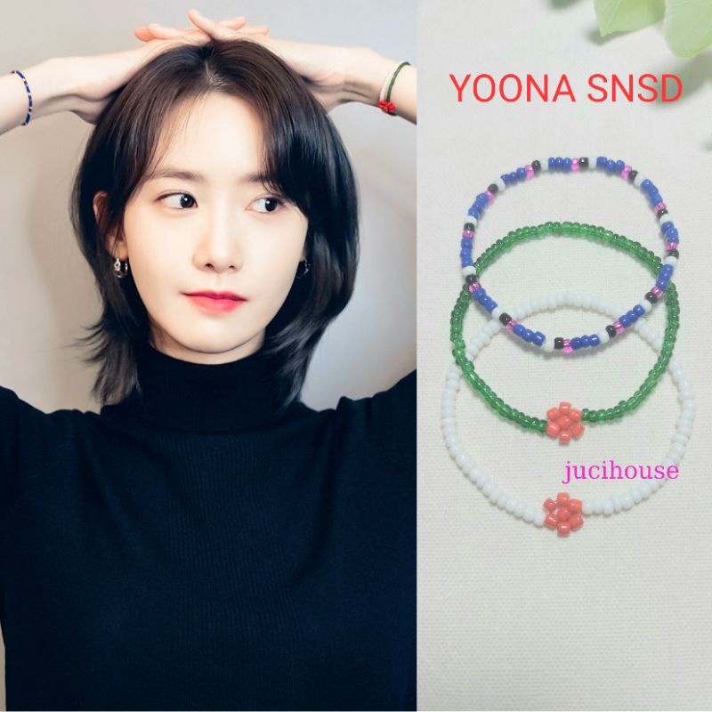 YOONA SNSD สร้อยข้อมือจูซิเฮาส์ทํามือ