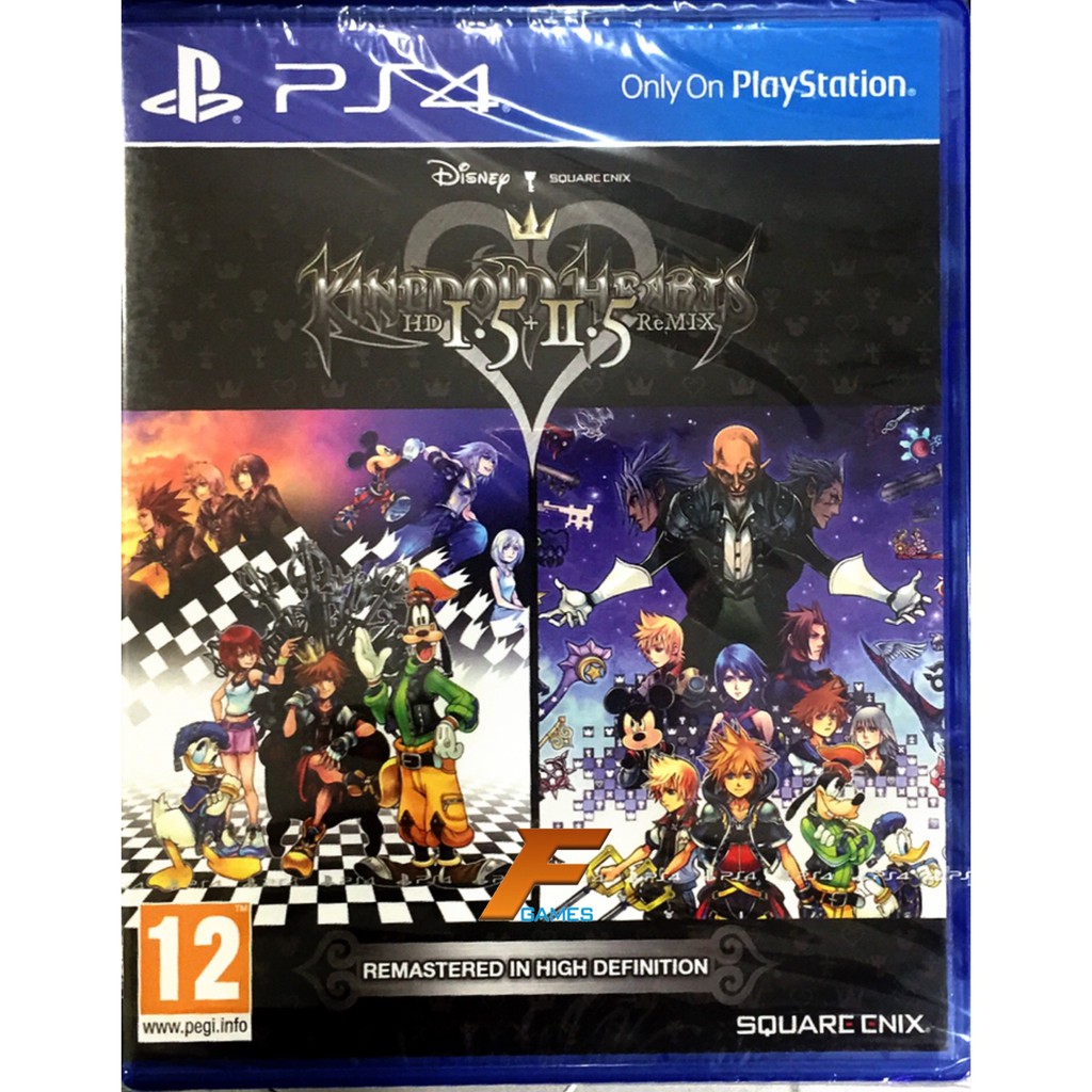 PS4 Kingdom Hearts HD 1.5 & 2.5 Remix  (Zone2/EU)( English ) แผ่นเกม ของแท้ มือ1 มือหนึ่ง ของใหม่ ใน