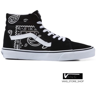 VANS SK8 HI PEACE PAISLEY BLACK TRUE WHITE SNEAKERS สินค้ามีประกันแท้