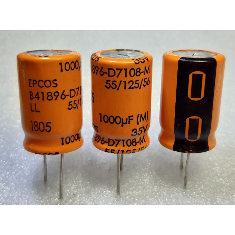Epcos LL 1000uf 35v capacitor ตัวเก็บประจุ คาปาซิเตอร์