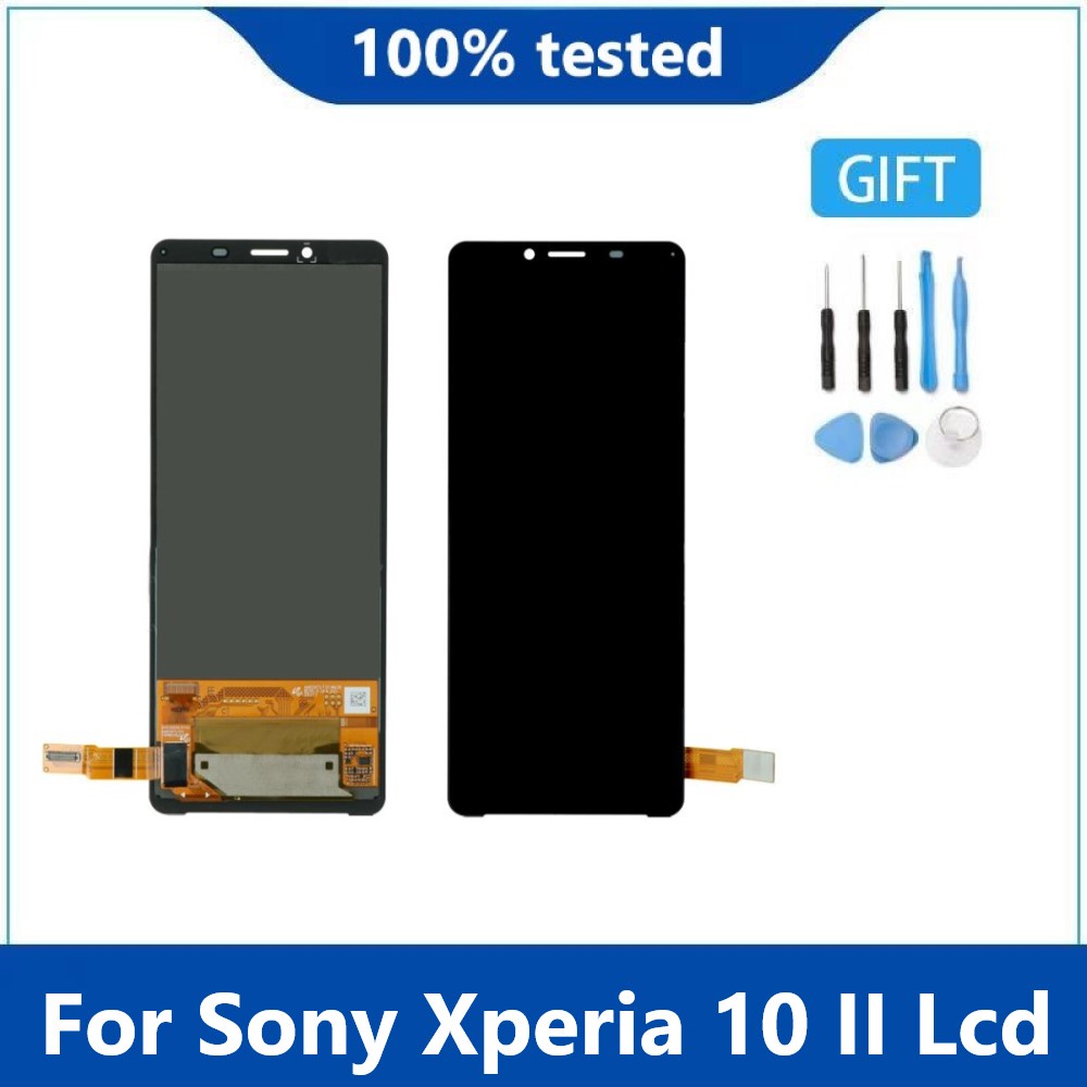 Original Oled Display For Sony Xperia 10 II LCD Screen XQ-AU51 XQ-AU52 Digitizer Assembly Replacemen
