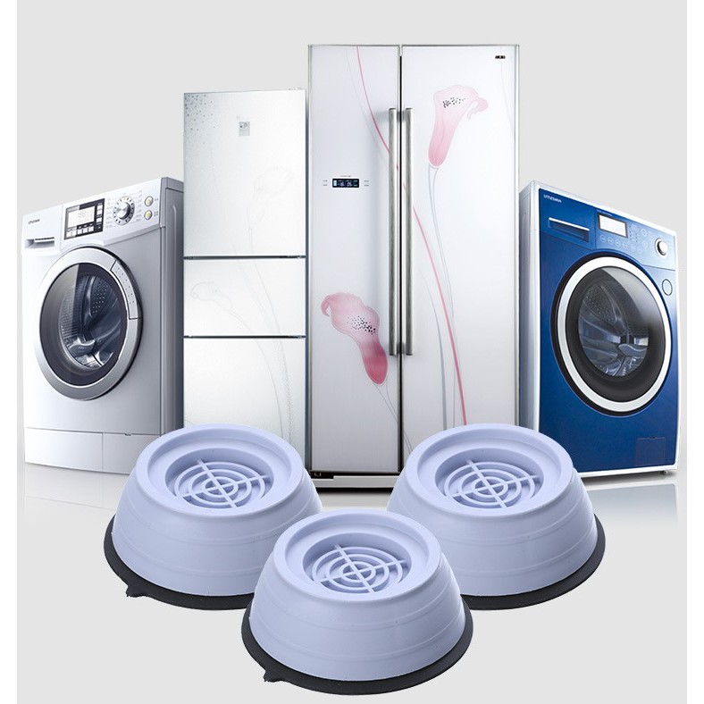 ฐานรองเครื่องซักผ้า ฐานรองตู้เย็น ขาตั้งเครื่องซักผ้า ขารองถังซักผ้า พลาสติก มียางกันลื่นด้านล่าง