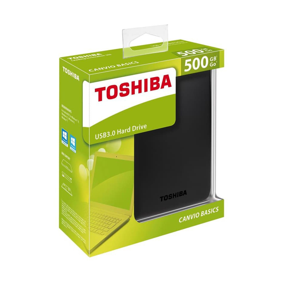 Toshiba 500GB External Hard Disk / External Hdd  Speed 5400RPM