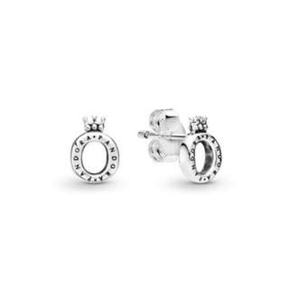 (พร้อมส่ง)*New*Pandora Polished Crown O Stud Earrings