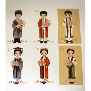 รับปริญญา ชุดปักครอสติช นัทที ,Cross Stitch Kit Nattee (Pre Order)