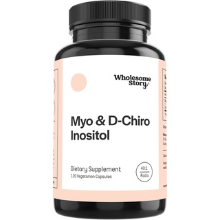 Wholesome story Myo-Inositol &amp; D-Chiro Inositol 120 Capsules ปรับสมดุลของฮอร์โมน สนับสนุนการทำงานของรังไข่