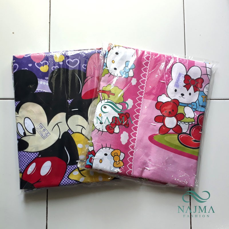 N327-KH Urung Kapuk ที่นอนพร้อมตัวละครและลายบทคัดย่อ/ผ้าคลุมที่นอนนุ่น