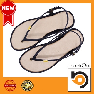 🔰 BlackOut Flipper Cushion Slingback 🔰 รองเท้าแตะ แตะสวม พื้นขาว