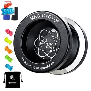 MAGICYOYO Unresponsive Yoyo N8,Yoyo for Adults,Undersized Metal Yoyo for Kids,Bonus 5 Yo-Yo Strings,Yo Yo Bag