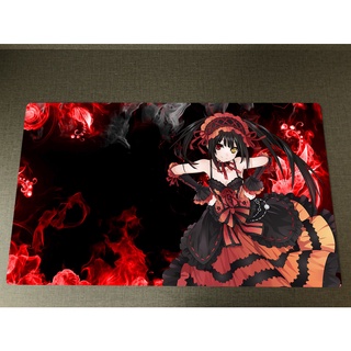 Yugioh! Tcg CCG Duel Playmat Anime Date A Live Tokisaki Kurumi แผ่นรองเมาส์ 60x35 ซม.