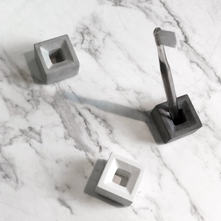 (Grey Shade) Toothbrush Holder แท่นใส่แปรงสีฟัน ไม่ขึ้นตะไคร่