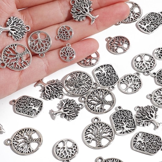 CHARMS จี้สร้อยคอสร้อยข้อมือชุบเงินทรงสี่เหลี่ยมขนาด 10-30 ชิ้น