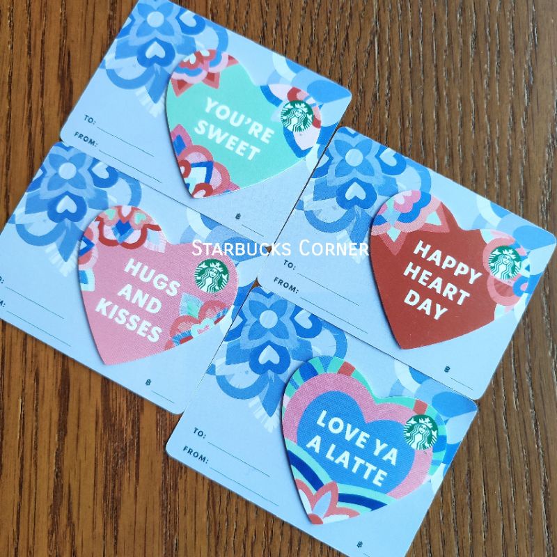 บัตร Starbucks® ลายหัวใจ / Heart Diecut (2022) / บัตรเปล่า