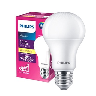 Therichbuyer  หลอดไฟ LED 10 วัตต์ Warm White PHILIPS รุ่น LEDBULB 10W E27