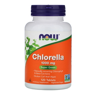 Now Foods Chlorella, 1,000 mg, 120 Tablets