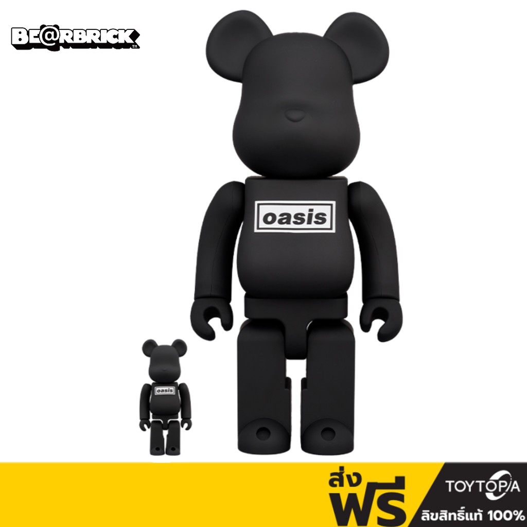 Medicom Toy Bearbrick Oasis Black Rubber Coating 400+100% (ของสะสม ...