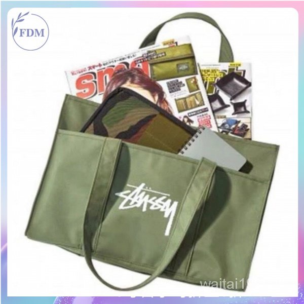 ใหม่ กระเป๋าผ้าแคนวาส พิมพ์ลายตัวอักษร เรียบง่าย แฟชั่นสําหรับผู้หญิง