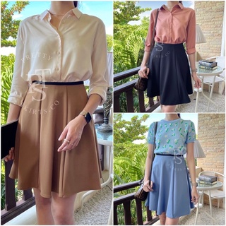 Circle Skirt กระโปรงย้วยทรง 6 ชิ้น ยาว 19 นิ้ว ฟรีไซส์