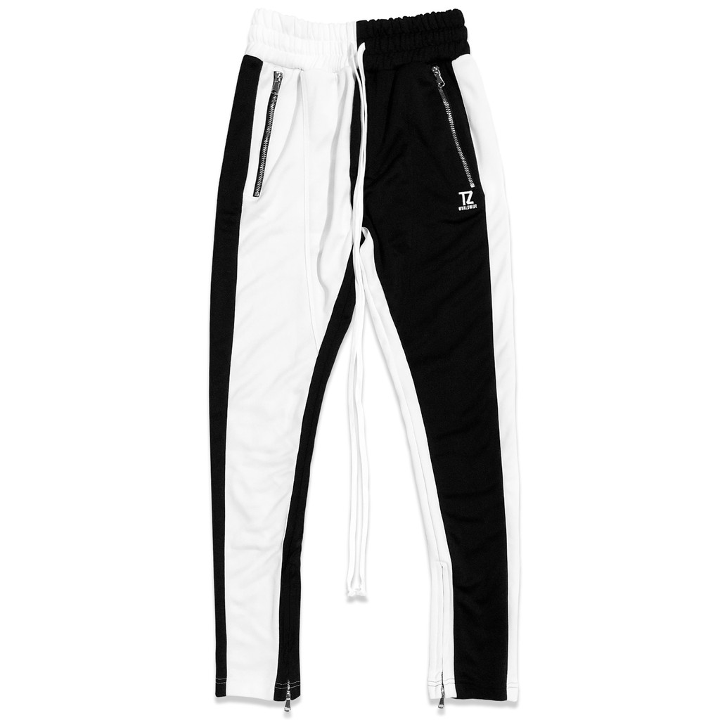 TZ worldwide TZ CROSS TRACK PANT BLACK & WHITE