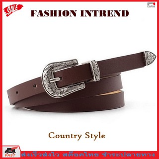 Fin 1 เข็มขัดผู้หญิง แฟชั่น เข็มขัด Woman Fashion Casual Belt No. 2933