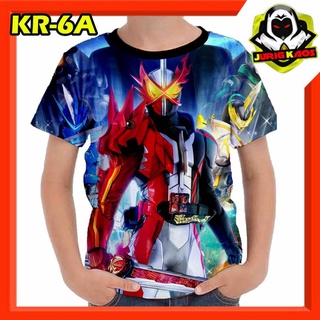 เสื้อยืด พิมพ์ลายการ์ตูน Kamen rider Saber 3 มิติ สําหรับเด็ก