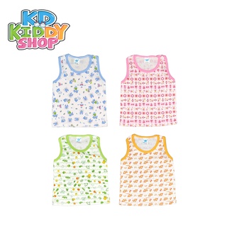 PupuBaby เสื้อกล้ามเด็กอ่อน size xl (1-2ขวบ) ผ้า cotton 100% ผ้าลายพิมพ์ทั้งตัว (คละลาย) (เลือกสีได้) made in Thailand