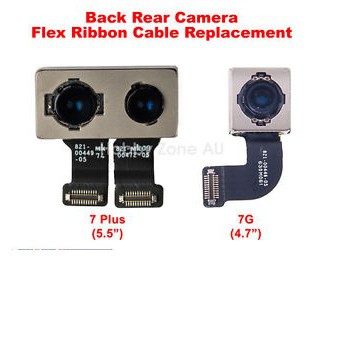 IPhone 7 7G / iPhone 7 Plus 7P / กล้องหลักคู่ด้านหลังด้านหลังพร้อมริบบิ้นสายเคเบิล Flex