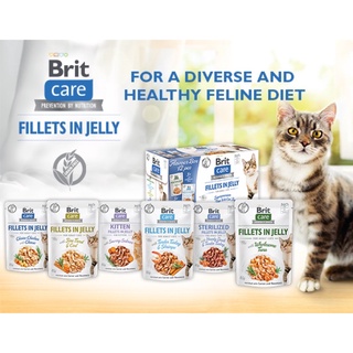 (พร้อมส่ง)อาหารเปียก Brit Care ขนาด 85g อาหารแมวเกรดโฮลิสติก จากสาธารณรัฐเชค