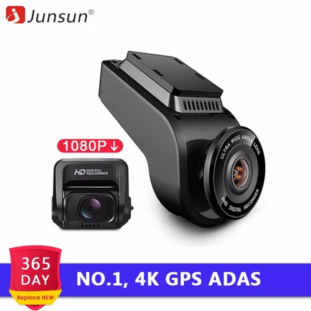 กล้องติดรถยนต์ junsun 4k ultra HD GPS