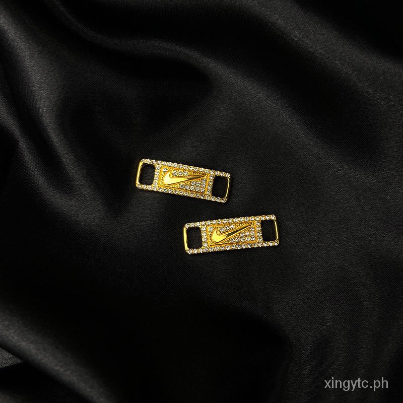 อุปกรณ์เสริมรองเท้า ตะขอหัวเข็มขัด ประดับเพชร สีทอง สําหรับตกแต่งรองเท้า