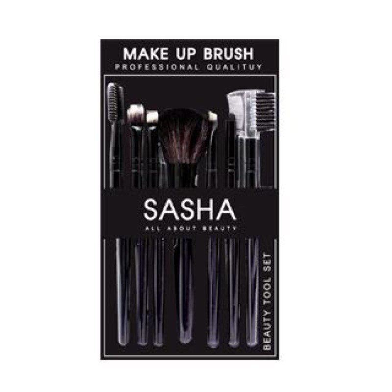 SASHA ชุดแปรงแต่งหน้า 7 ชิ้น พร้อมกล่อง