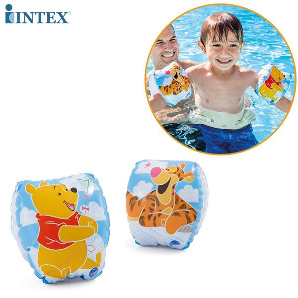 sale INTEX ห่วงยาง ห่วงยางเป่าลม ห่วงยางสวมแขนว่ายน้ำ หมีพูห์ SMALL DELUXE ARM BANDS รุ่น 56663