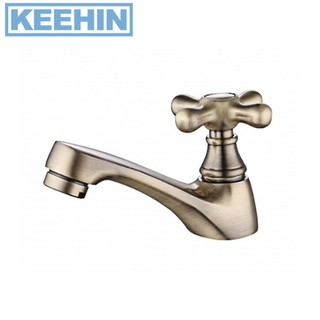 RA DJ-5004 ก๊อกอ่างล้างหน้า สีทองเหลือง RA DJ-5004 Basin Faucet (Antique Brass) RASLAND