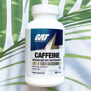 Caffeine 200mg + Calcium 75mg Metabolism &amp; Performance, Essentials 100 Tablets (GAT) คาเฟอินเม็ด