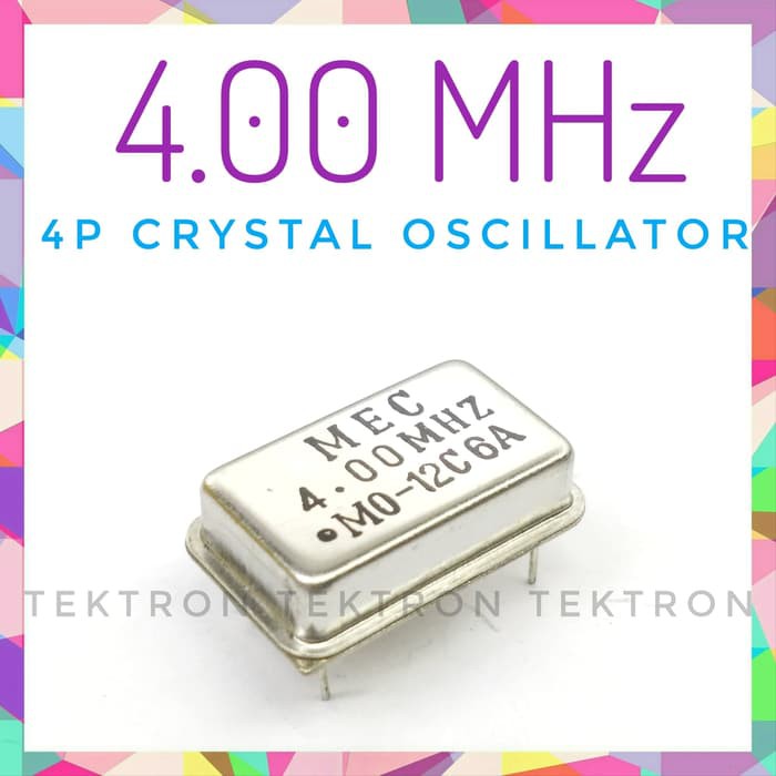 4.00 MHz 4p Crystal Oscilator, Xtal, 4MHz, 4pin, DIP14