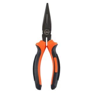 pliers NICKEL-COATED LONG-NOSE PLIER KINZO 8” Hand tools Hardware hand tools คีม คีมปากแหลมชุบนิกเกิลดำ KINZO 8 นิ้ว เคร