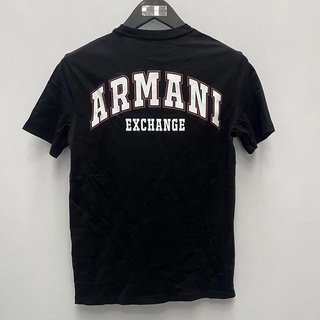 Ax ARMANI เสื้อยืดแขนสั้น แฟชั่นเรียบง่าย สําหรับผู้ชาย