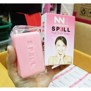 สบู่หอยทาก spell pink snail sopa by NNK Nongnaka