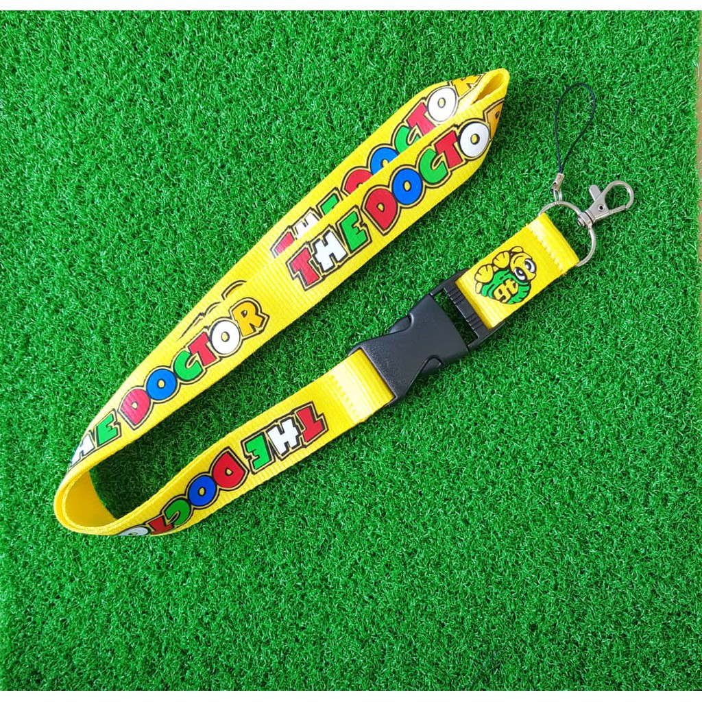 PREMIUM THE DOCTOR 46 VR46 Lanyard สําหรับคีย์การ์ดมือถือจาก VR46 MotoGP Lanyard The Doctor