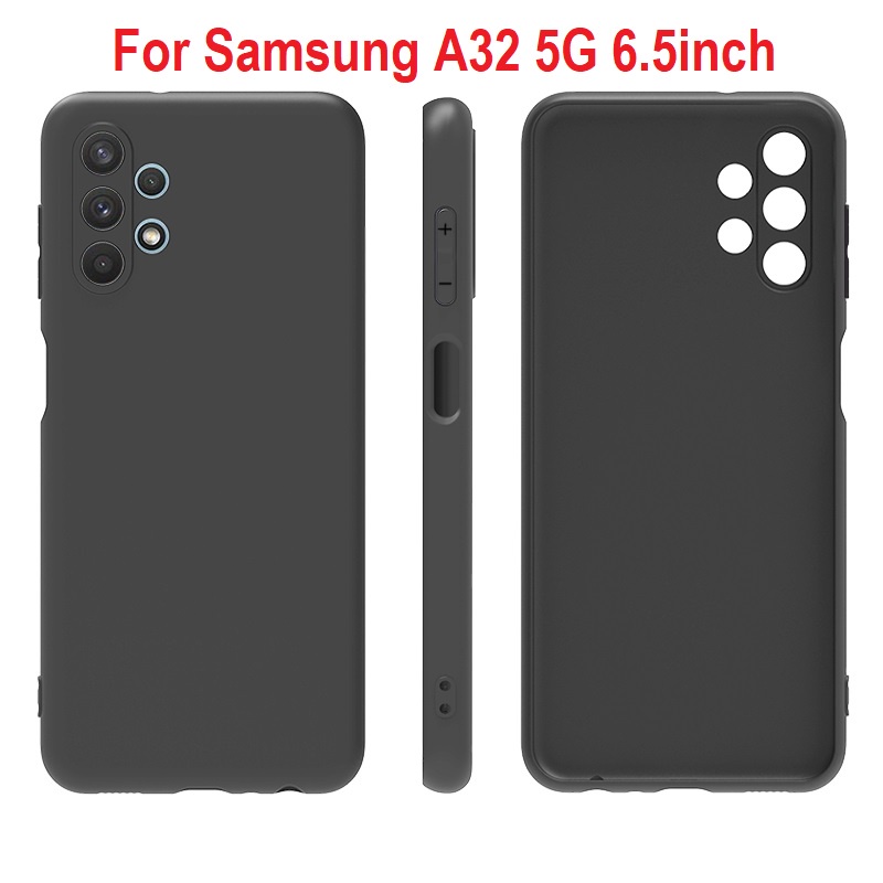 Samsung A32 5G Case Softcase Slim Black Matte Case Casing Hp Samsung A32 5G