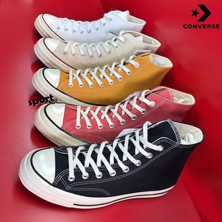 รองเท้าผ้าใบ CONVERSE รุ่น CHUCK 70 HI 16-2050CBK สีดำ / 16-2056CF0WW สีขาว