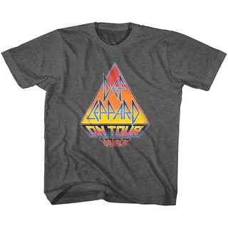 [COD]เสื้อยืด ลาย Def Leppard On Tour 83 สีดํา สําหรับเด็กวัยหัดเดินS-5XL