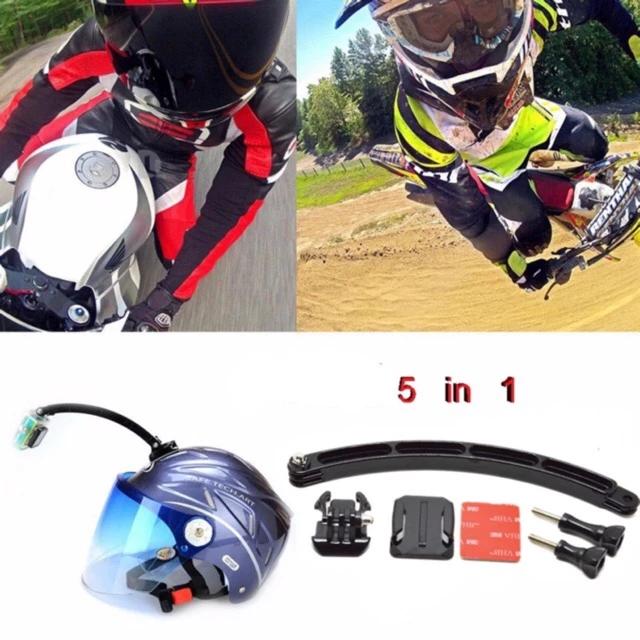 ชุดต่อเพิ่มความยาวกล้อง ติดหมวกกันน็อค GoPro SJCAM XiaomiYi